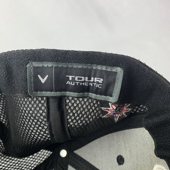 Callaway XR Odyssey Golf Black Embroidered S/M Tour Authentic Hat Ball Cap - Picture 9 of 11